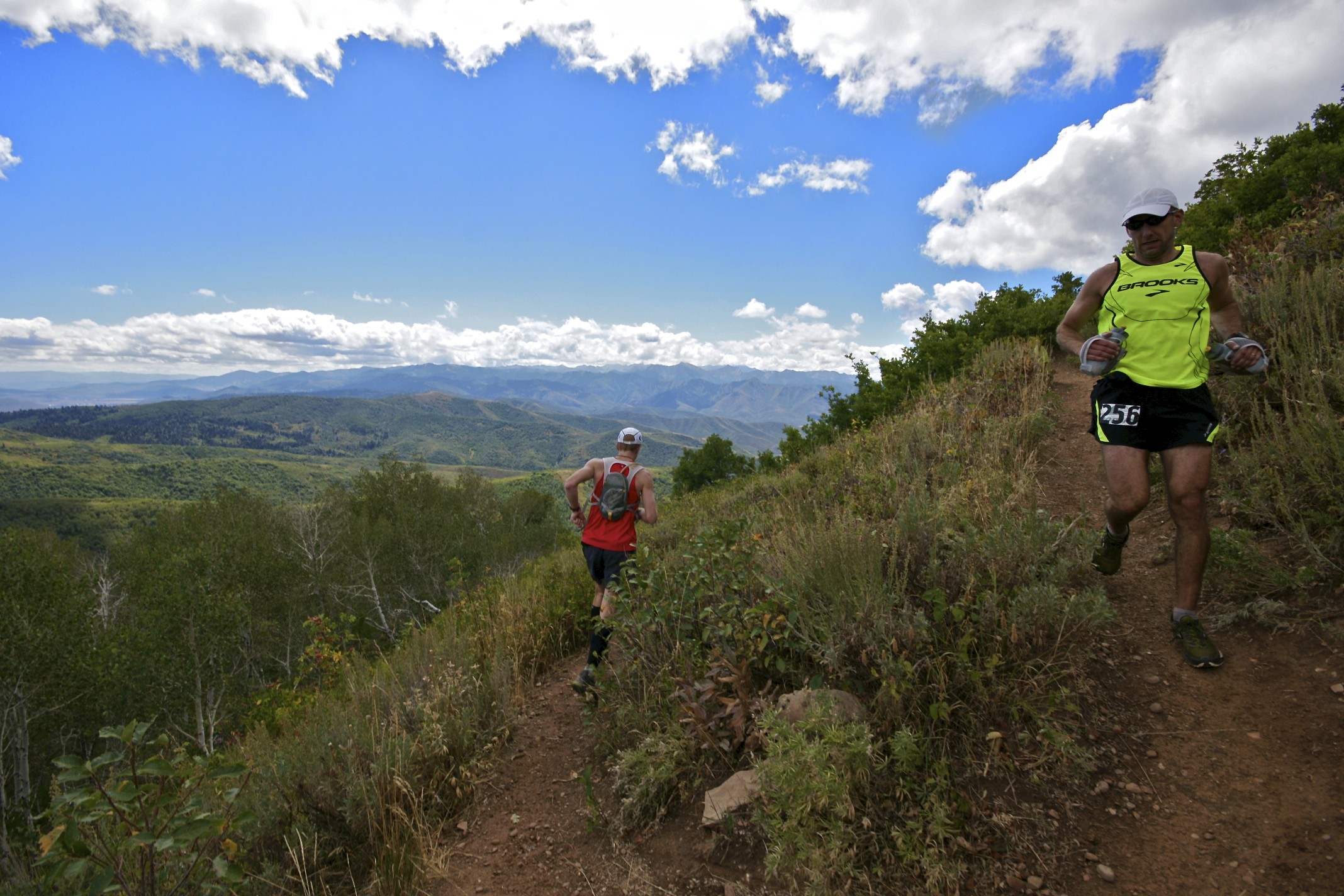 Heading into Big Mountain Aid Station mile 39
