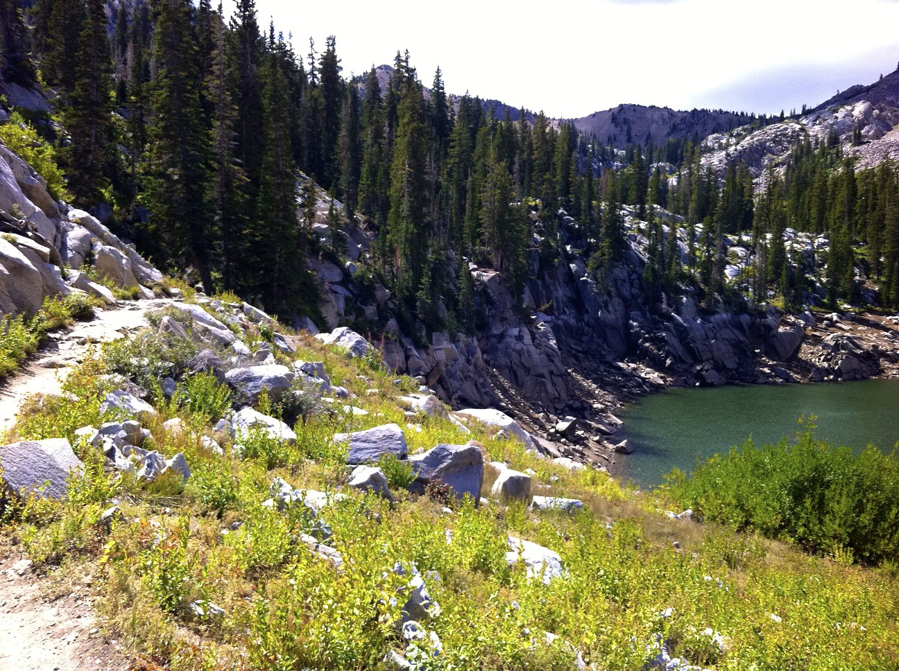 Lake Mary just after Brighton Aid Station mile 77