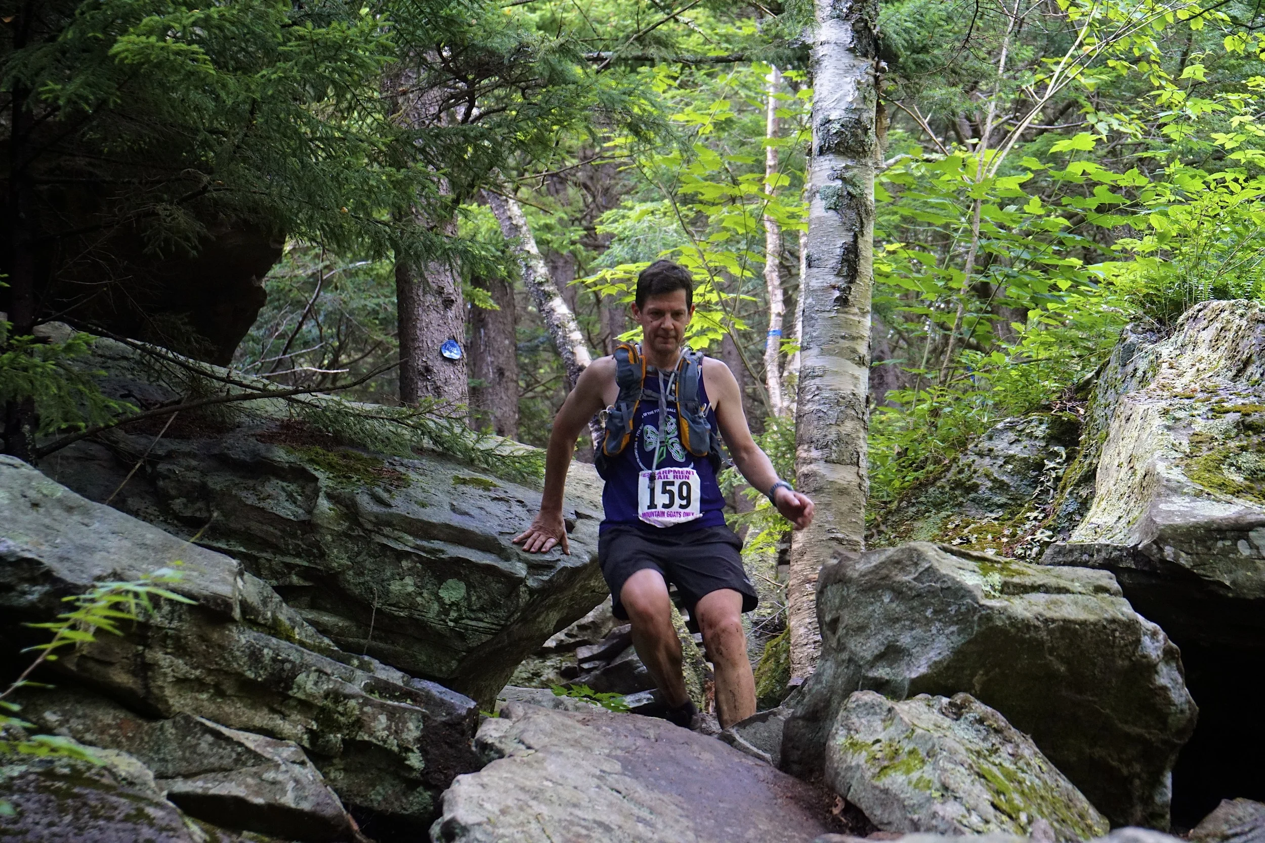 MPF Client Tom B. enjoying the trails of Escarpment