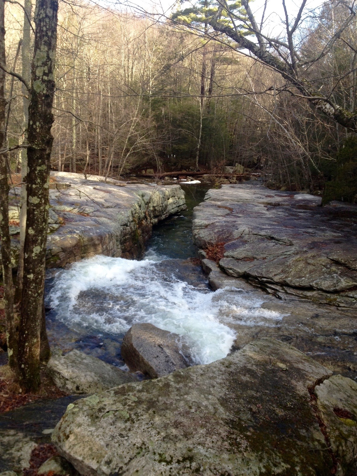 It wasn't quite warm enough for a dip at Split Rock.