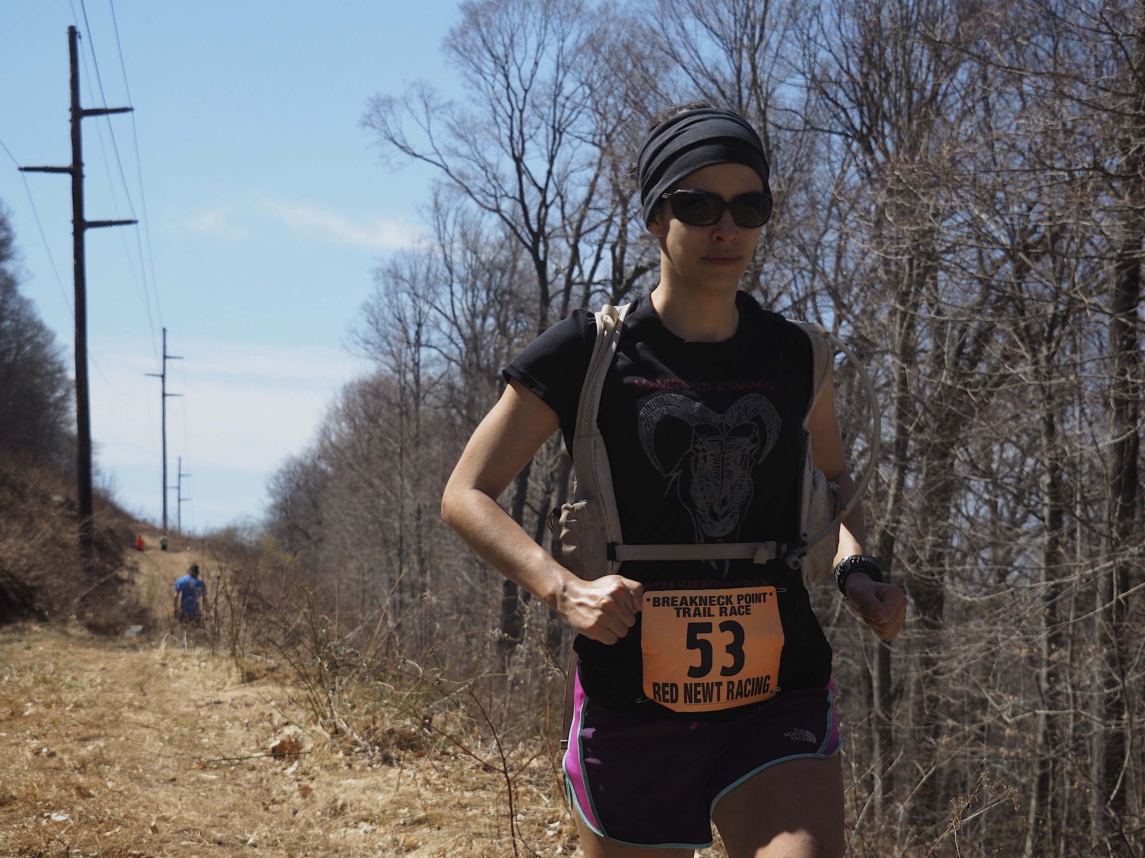 Michelle making her way to the Settlement Camp