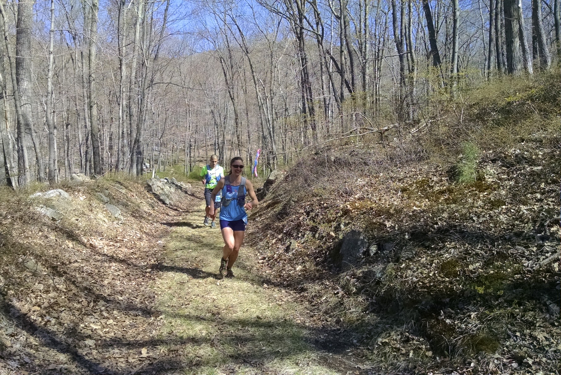 Photo from Julian as I was approaching the aid station he was working