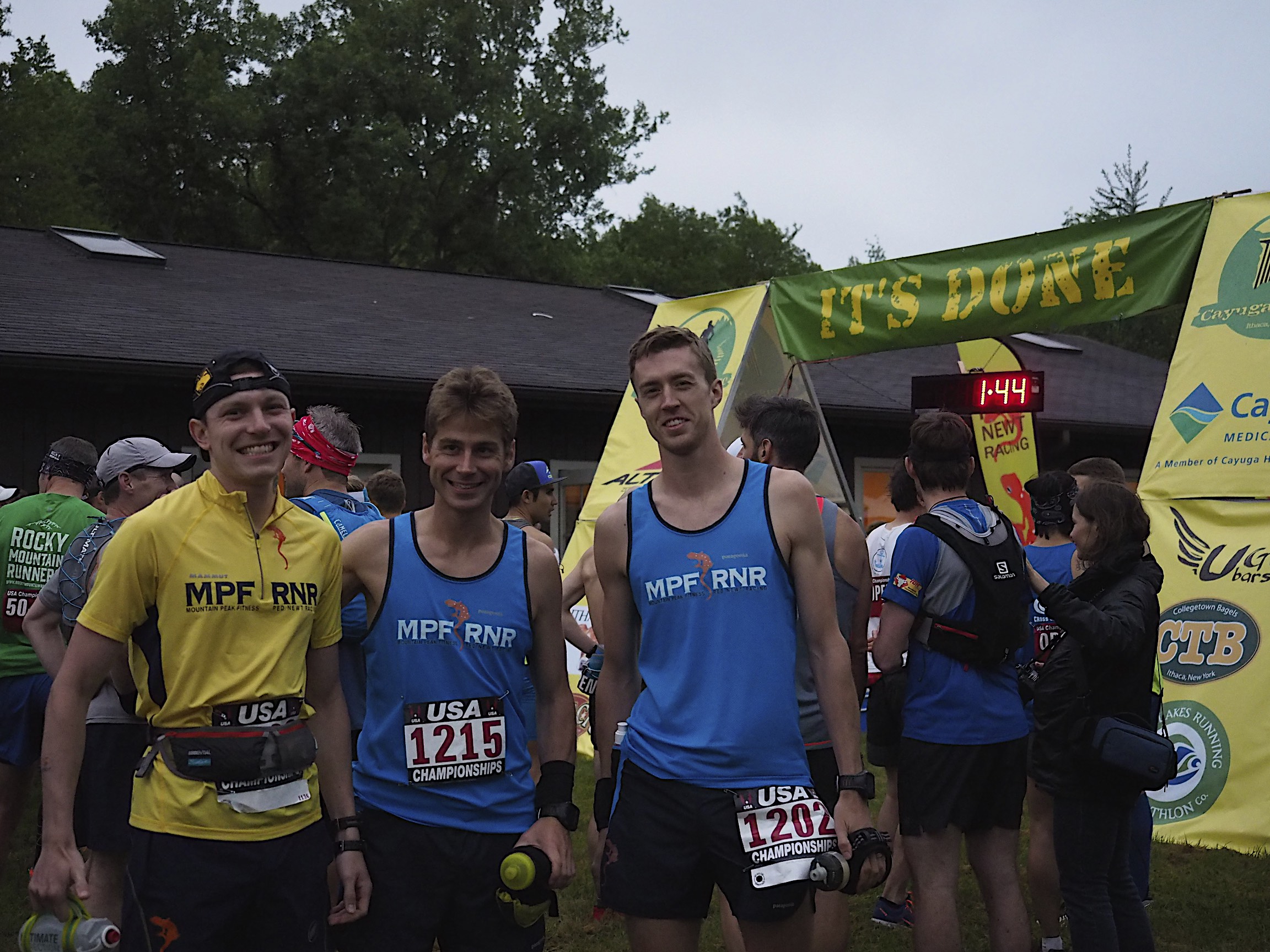 With teammates Carlo & Cole just before the start.