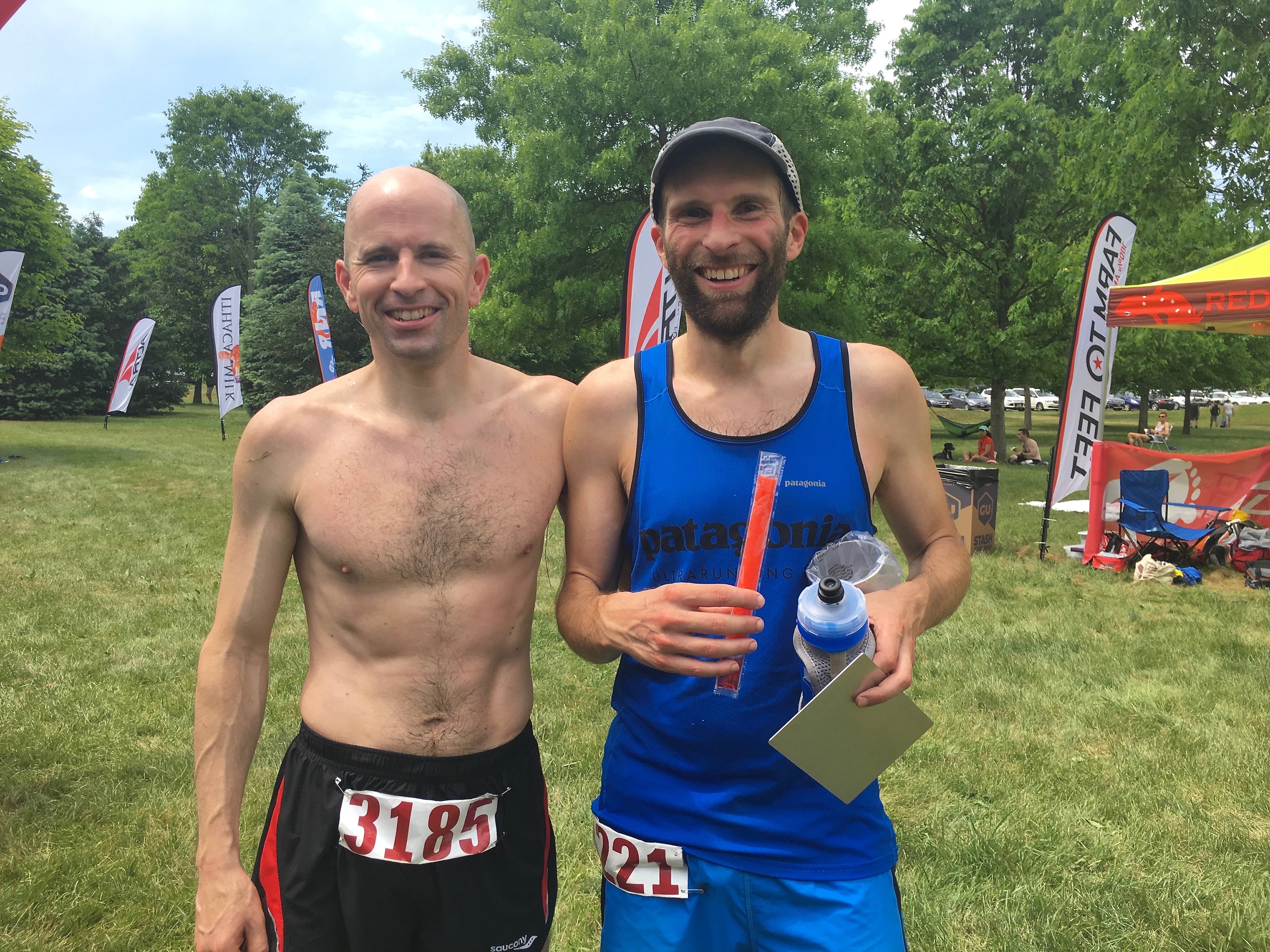 With Brian at the finish!