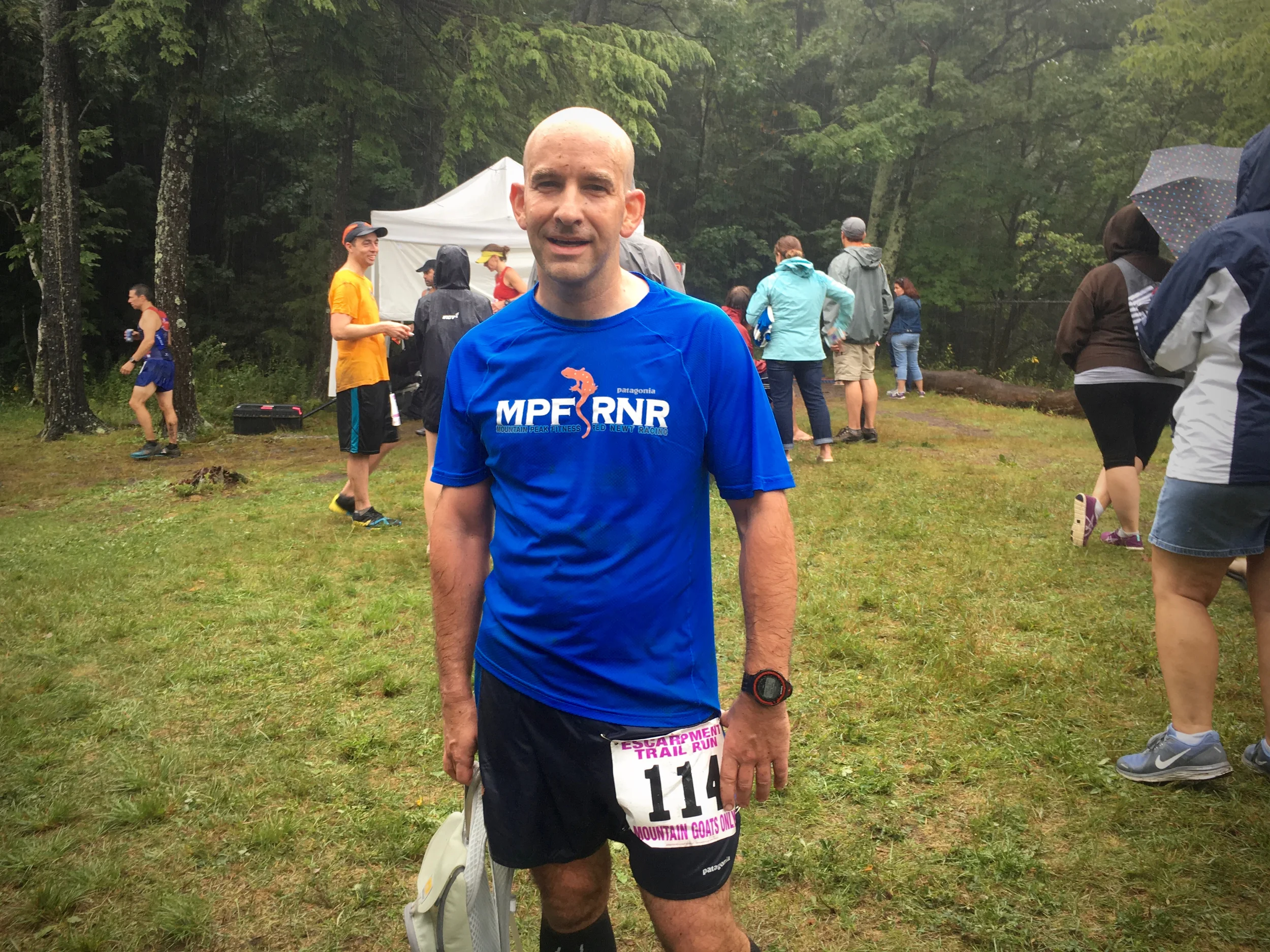 Teammate Len Huffman crossing the line with his 4th finish! 