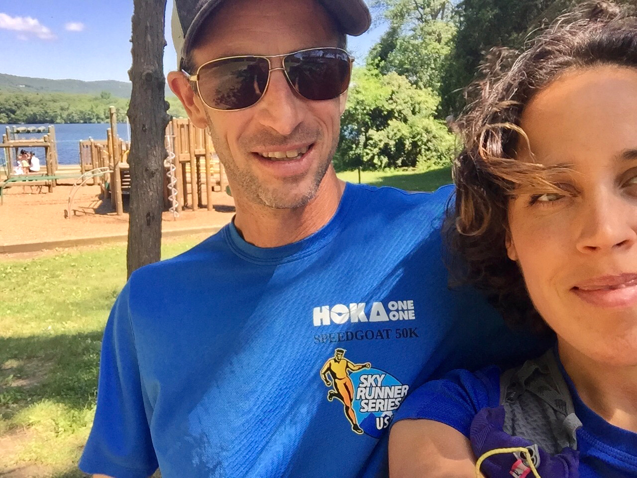 Hanging with Karl before the crowd arrived at Bear Mountain, New York, awaiting Scott Jurek to arrive during his 2015 AT record breaking attempt! 
