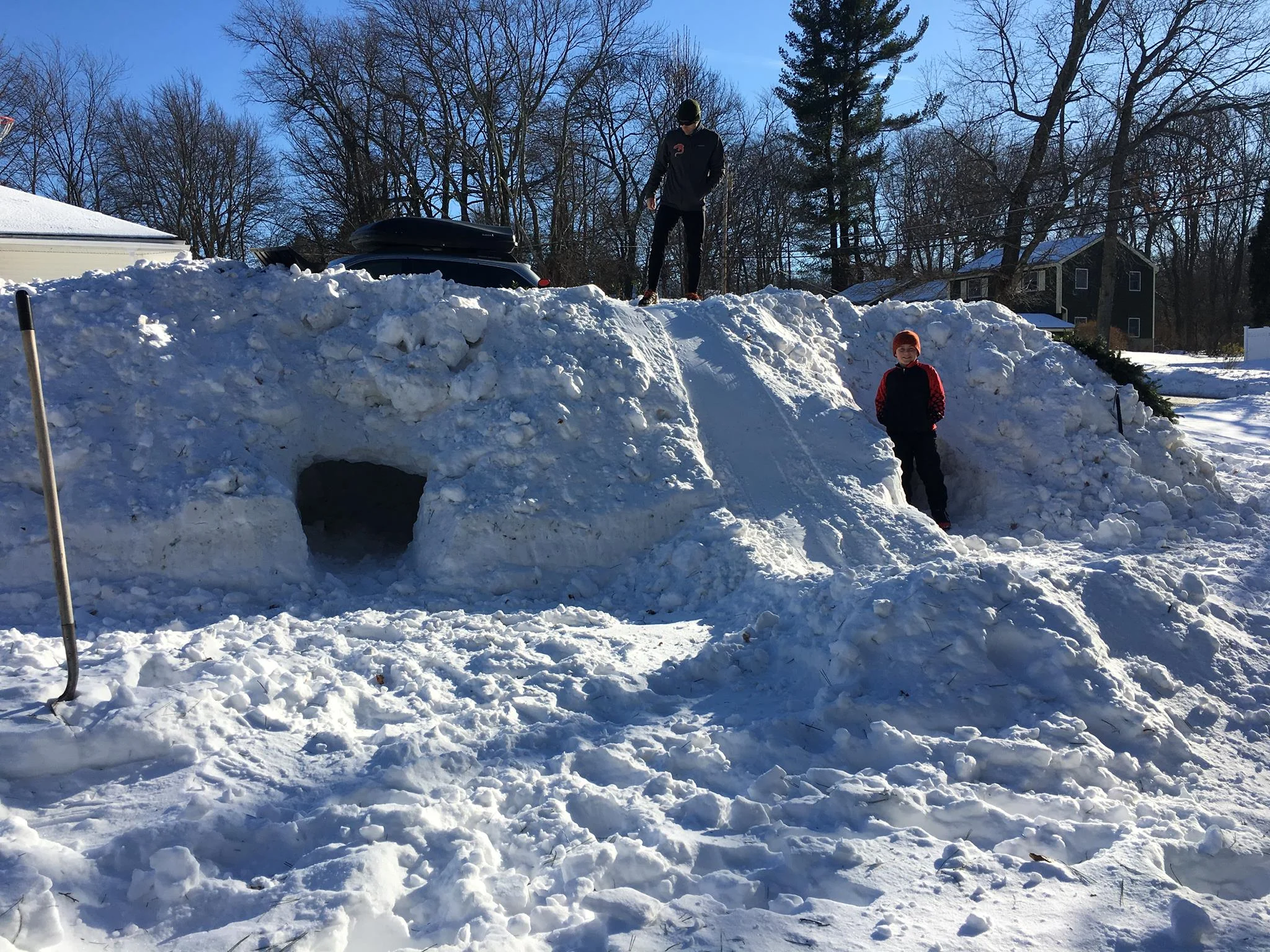 Just a little fort we built this winter...