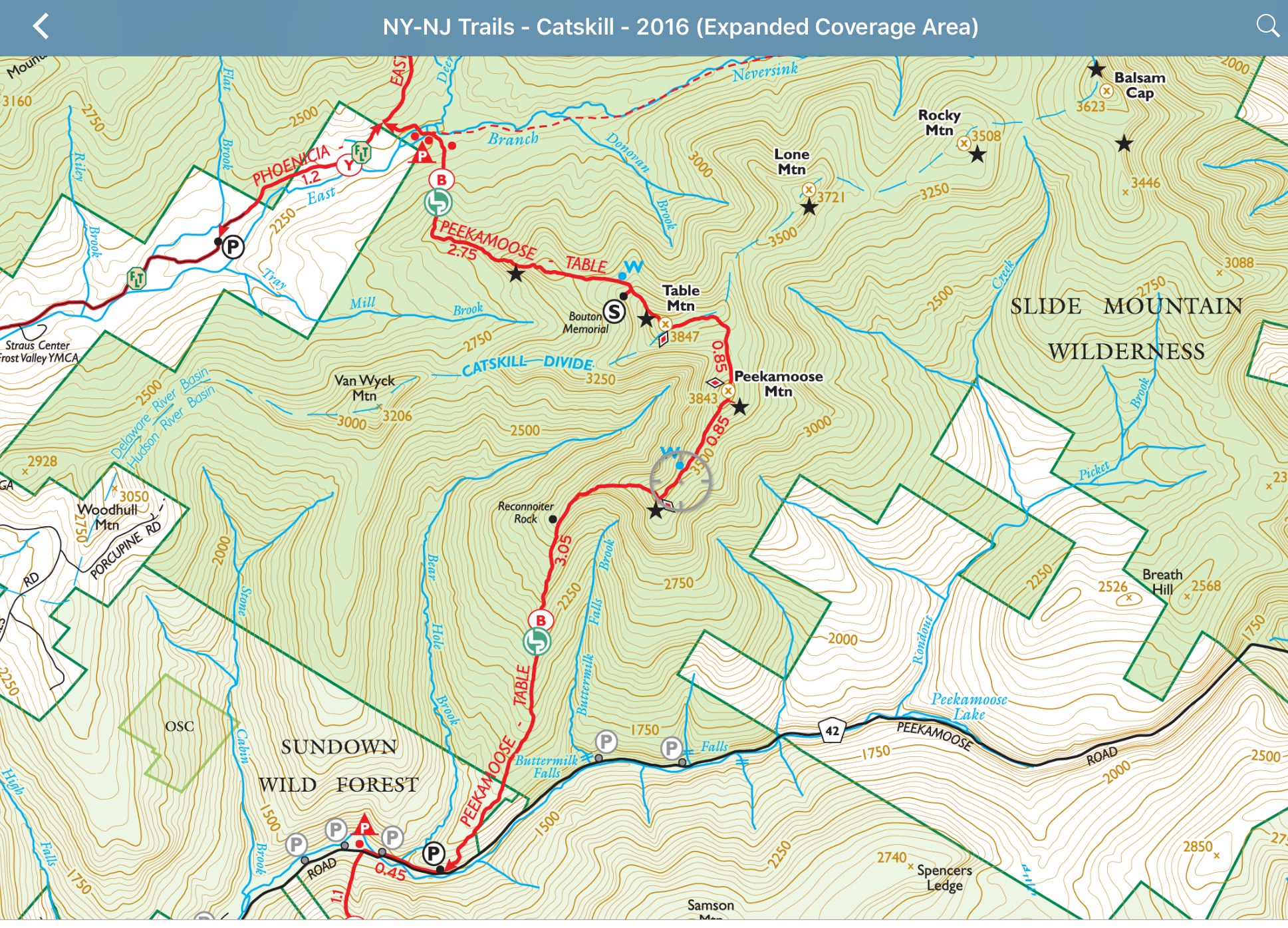 Catskills -- Southern  New York-New Jersey Trail Conference