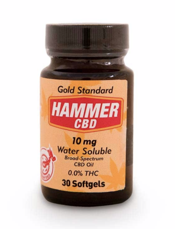 CBD Oil from Hammer Nutrition - Improves sleep quality. Reduces aches and soreness. Shortens recovery time. 0.0% THC. Of the various features that set Hammer CBD apart, its proprietary nano microemulsion manufacturing process is perhaps the most notable. Simply put, this process breaks the oil into the smallest particulates possible, significantly increasing absorption rates.
