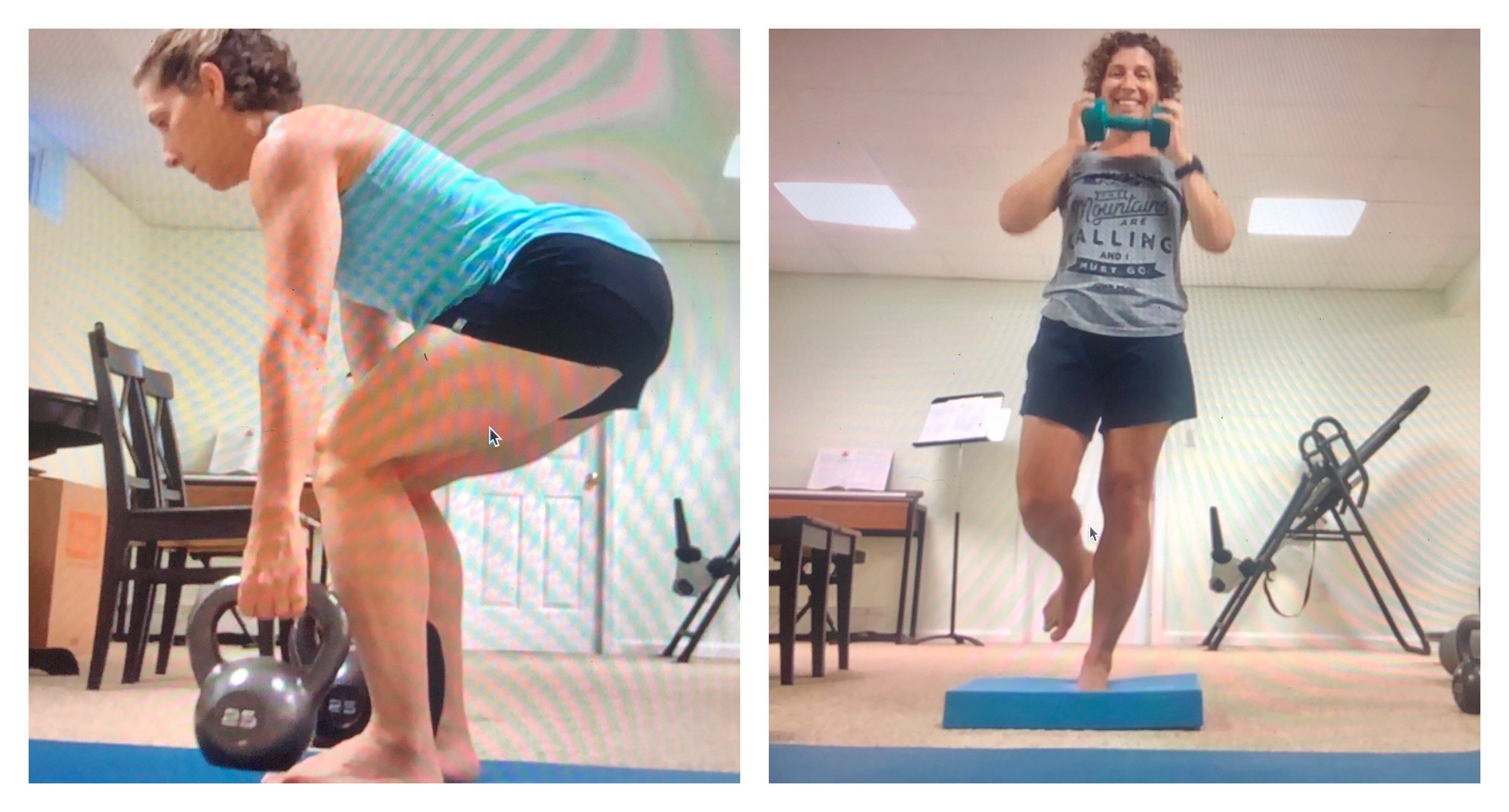 A couple of photos from our online training sessions.