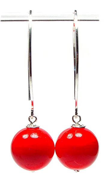 Red Statement Earrings - $55 - JillSymons.com