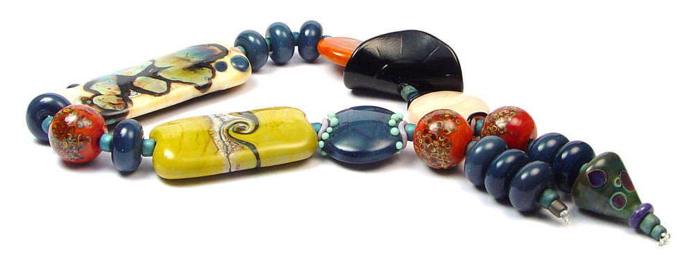 JillSymons.com Lampwork Graffiti Park - $130 - SOLD