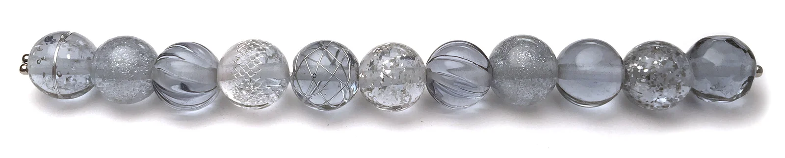 Wisteria Silver Set - $95 JIllSymons.com Lampwork