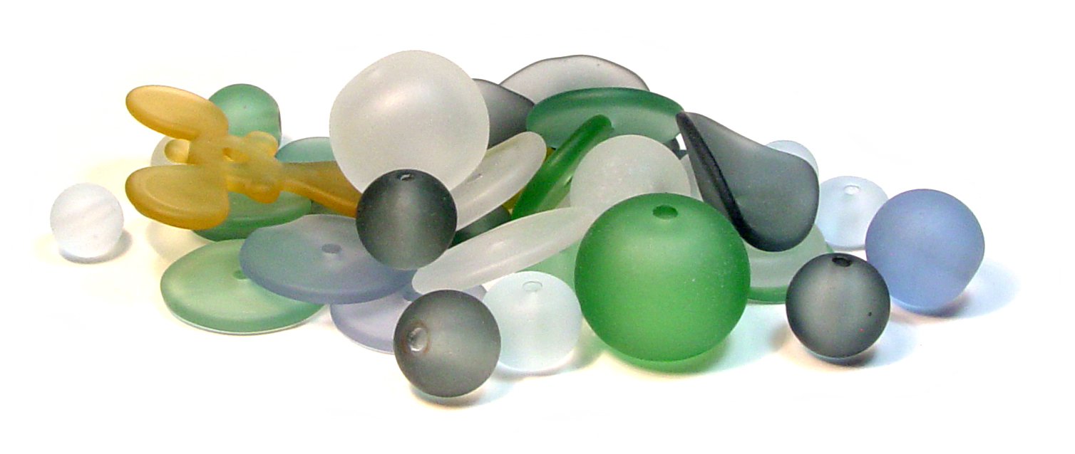 Box - DenimClrGrnAmber - $80 JIllSymons.com Lampwork