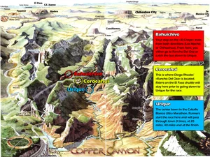 Map Of The Copper Canyons