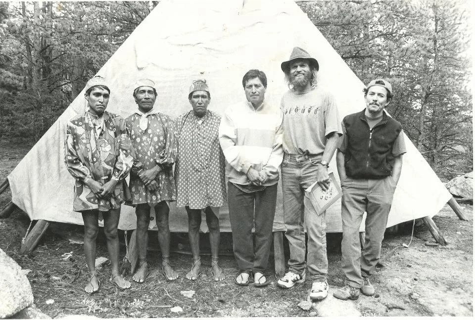 Micah True in Colorado with Raramuri runners in the 90's