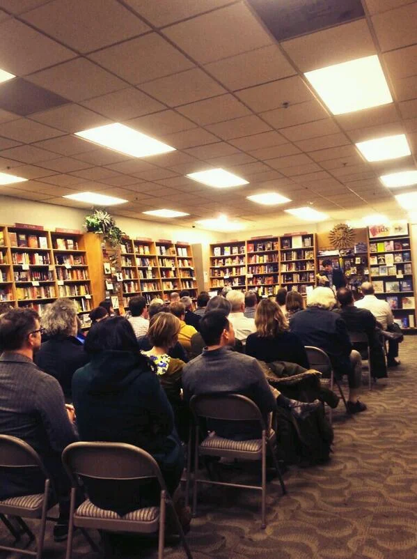 Jason packed the house at San Fransisco's Books Inc. on February 15th. It was one the best crowds of the tour. 