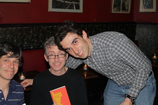 On April 13th, which turned out to be one of the more lovely spring days in memory, Jason spent the early evening reading in the very dark KGB Bar with David Burr Gerrard and Douglas Watson. Everybody in attendance enjoyed the nostalgic Cold War environs, along with the engaging nips of fiction.
