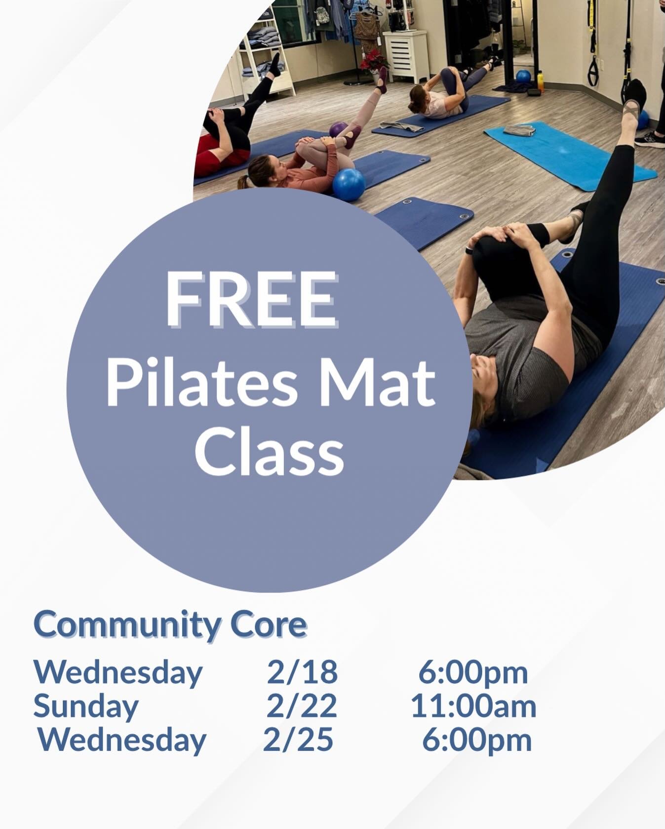 🌟FREE Pilates Mat Classes🌟These complimentary classes are taught by our instructors-in-training as part their certification journey. Expect thoughtful cueing, strong fundamentals, and a supportive vibe. Perfect if you 💗 Pilates and love supporting