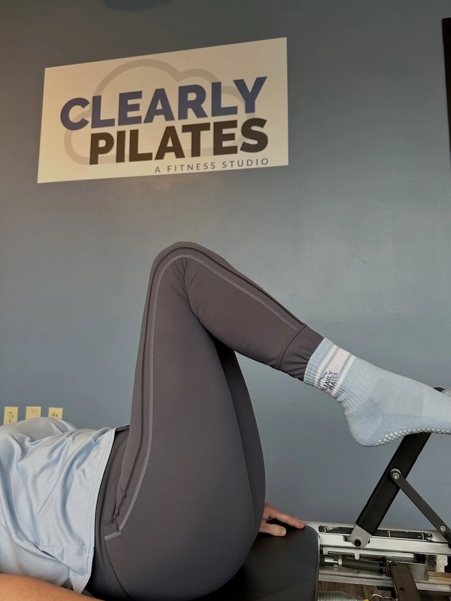 Clearly Pilates grippy socks have arrived!! High heels look cuter with our logo😝 $20 in studio today! 

#pilatesgripsocks #sewickleypilates #pilates