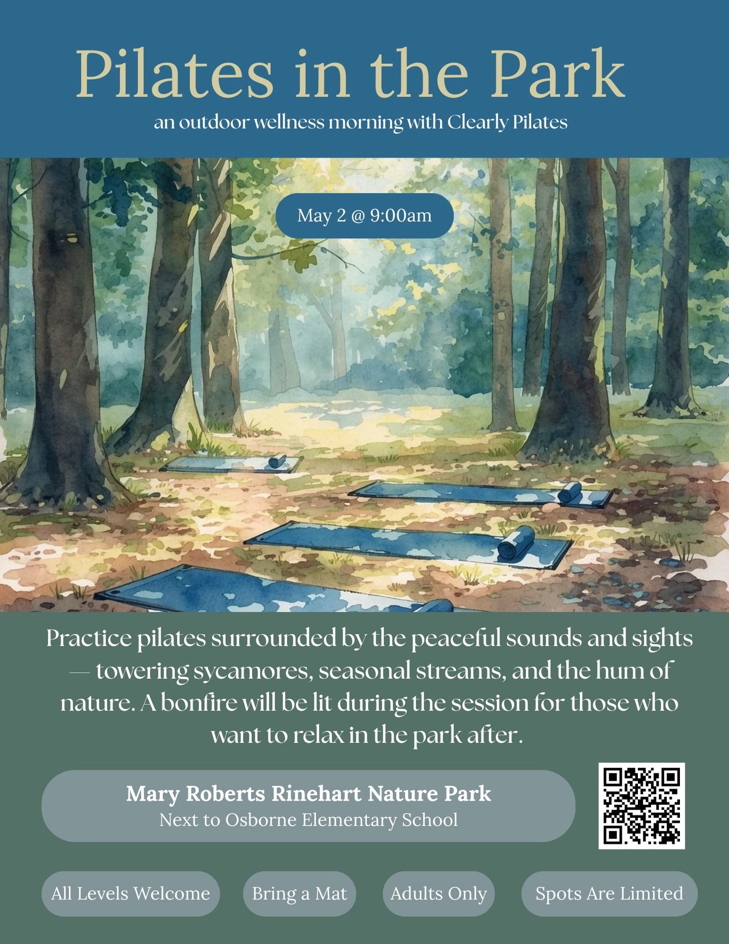 Pilates in the park! Come enjoy a morning of wellness, outdoors in Mary Robert&rsquo;s Reinhart park! Spots limited! 

#pilates #sewickleypilates #outdoorpilates