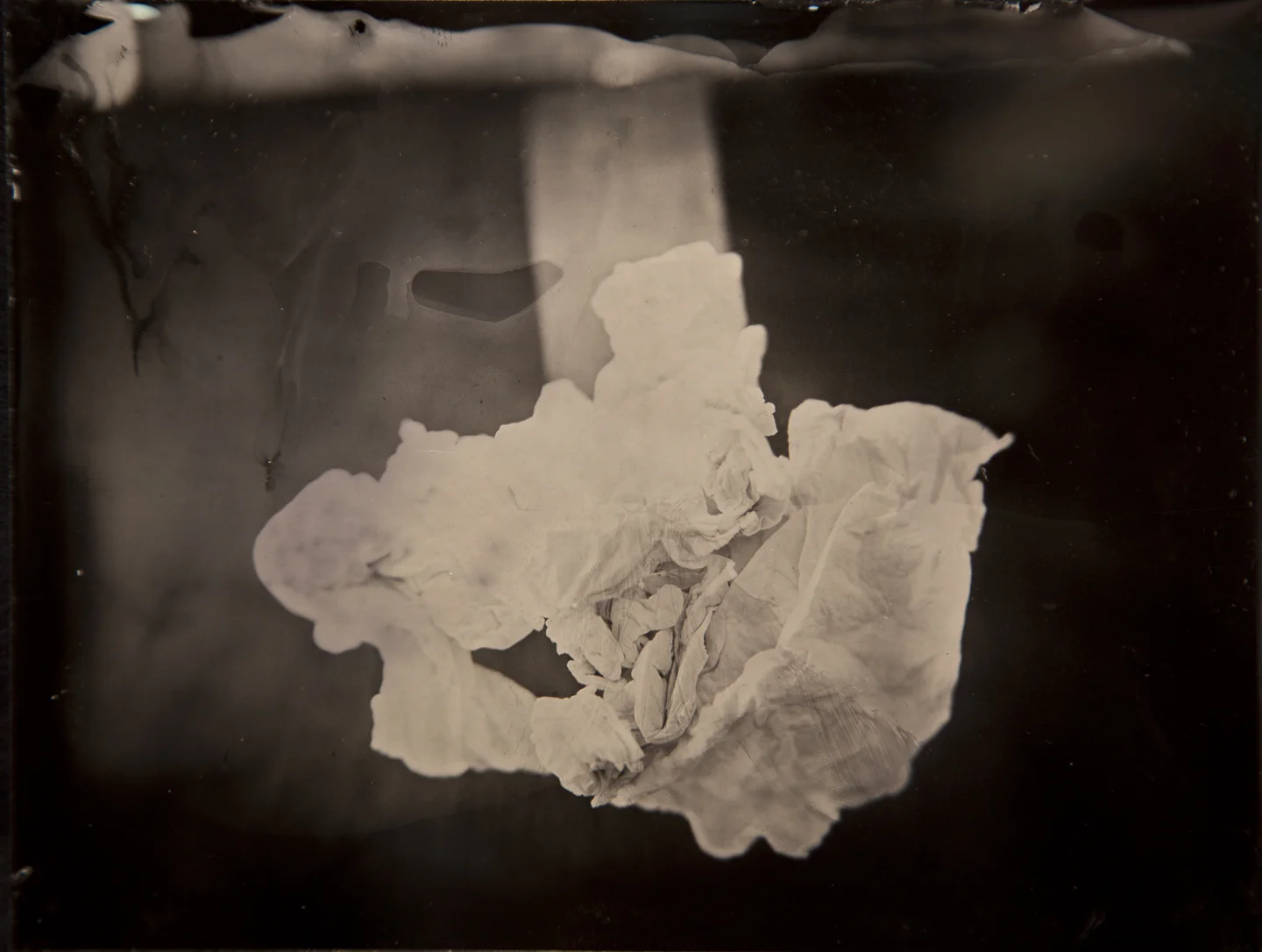 Antique Cloud #1, Alumitype (Wet Plate Collodion), 4 x 5 inches (15.25 x 16.5 inches framed), 2011
