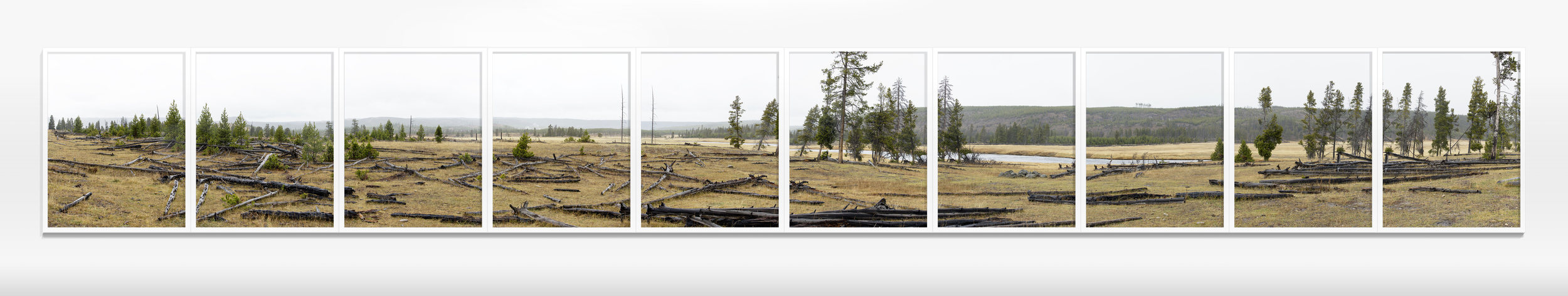 Data Trespass: Illegal Photographs #1-10, 2016. 10 framed Chromira Lightjet prints on Kodak Endura Matte paper. Edition of 2 with 1 Artist/Exhibition Proof. Overall dimensions approx. 600cm x 80 cm