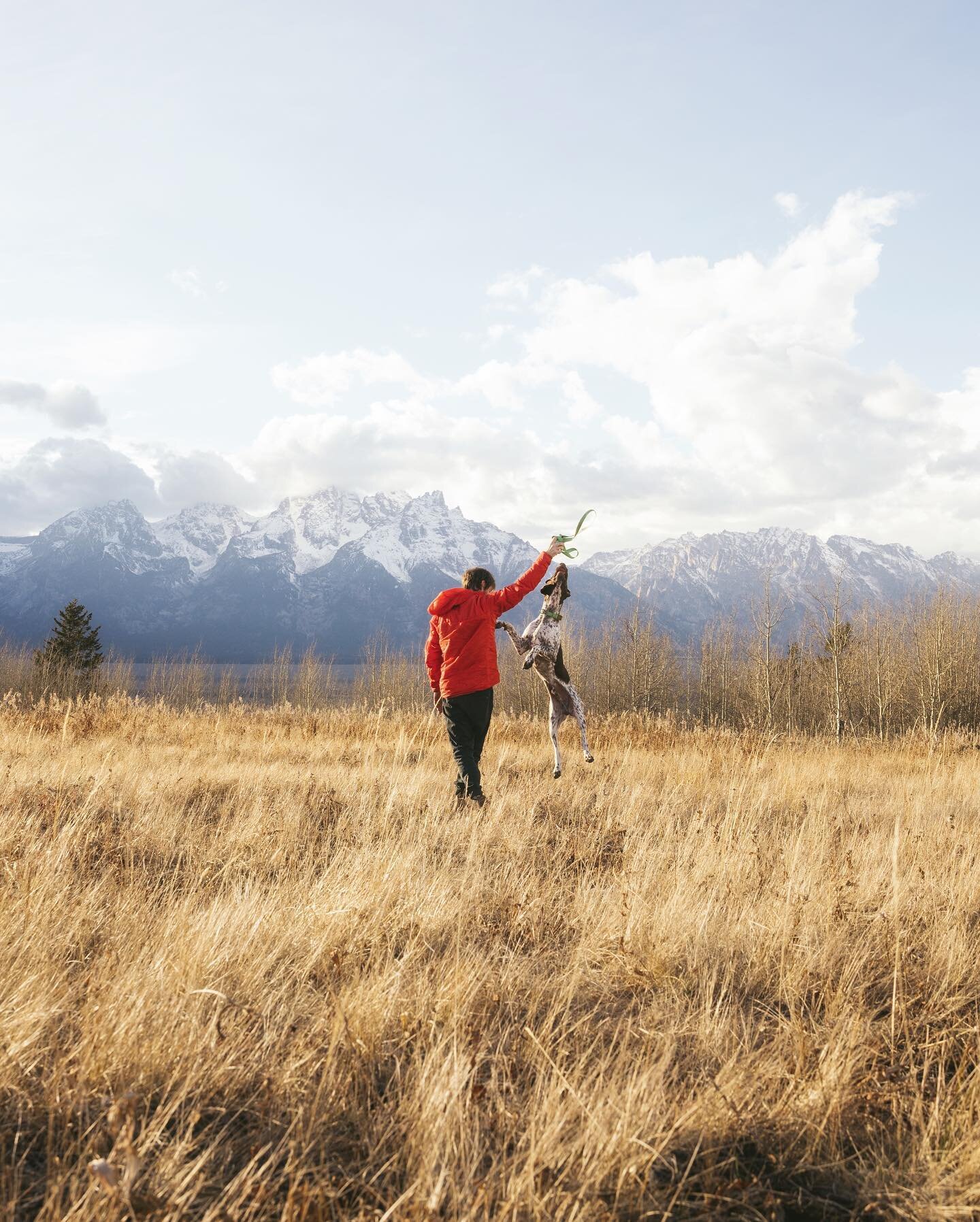 If I had to pick a favorite place to visit, it might just be the Tetons outside Jackson, WY. The mountains here seem to sprout from the valley rising to some of the most intimidating peaks I have ever seen. There is no better place to hang out with m