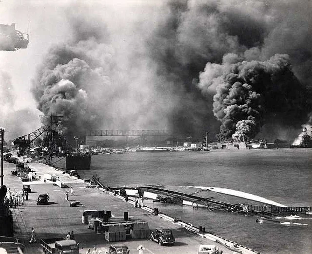Pearl Harbour bombing December 7, 1941--CC BY-NC-SA by akwccr