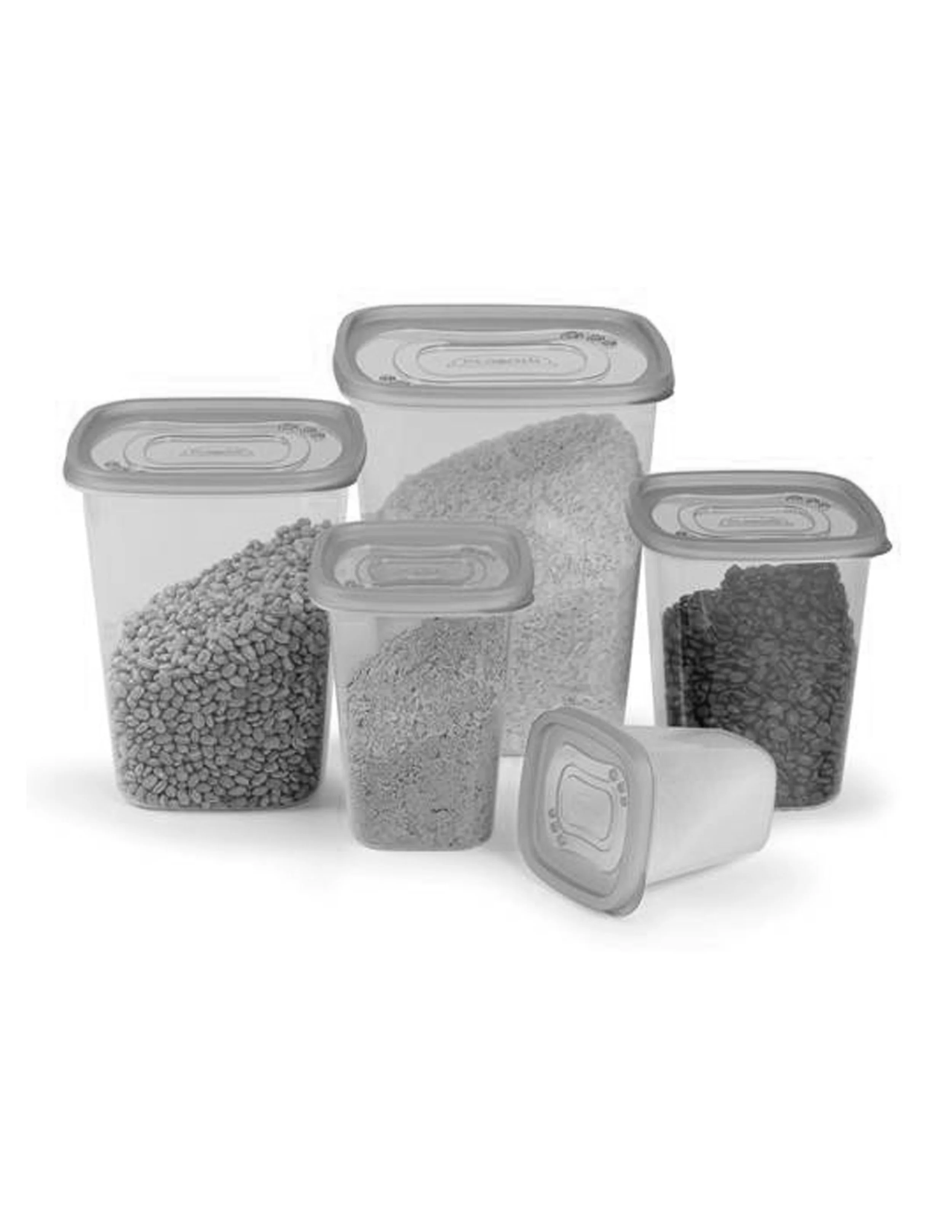 Storage containers come in many sizes and shapes. This means kitchens must store many containers to ensure that the right size will be available when it is needed.