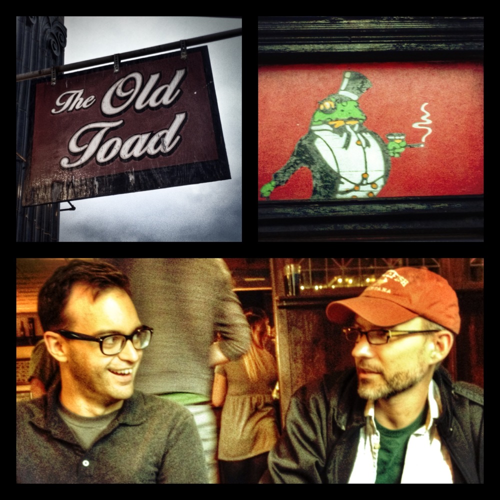  Matt and Frank Cifaldi enjoy a bite at the Old Toad in Rochester, NY. 