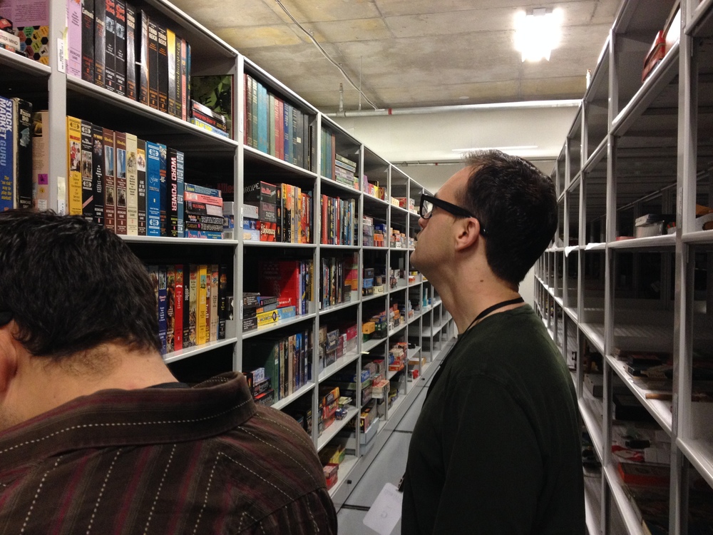  Frank Cifaldi and Cesar look over a few of the over 400,000 toy and videogame artifacts at the Strong National Museum of Play in Rochester, NY. 