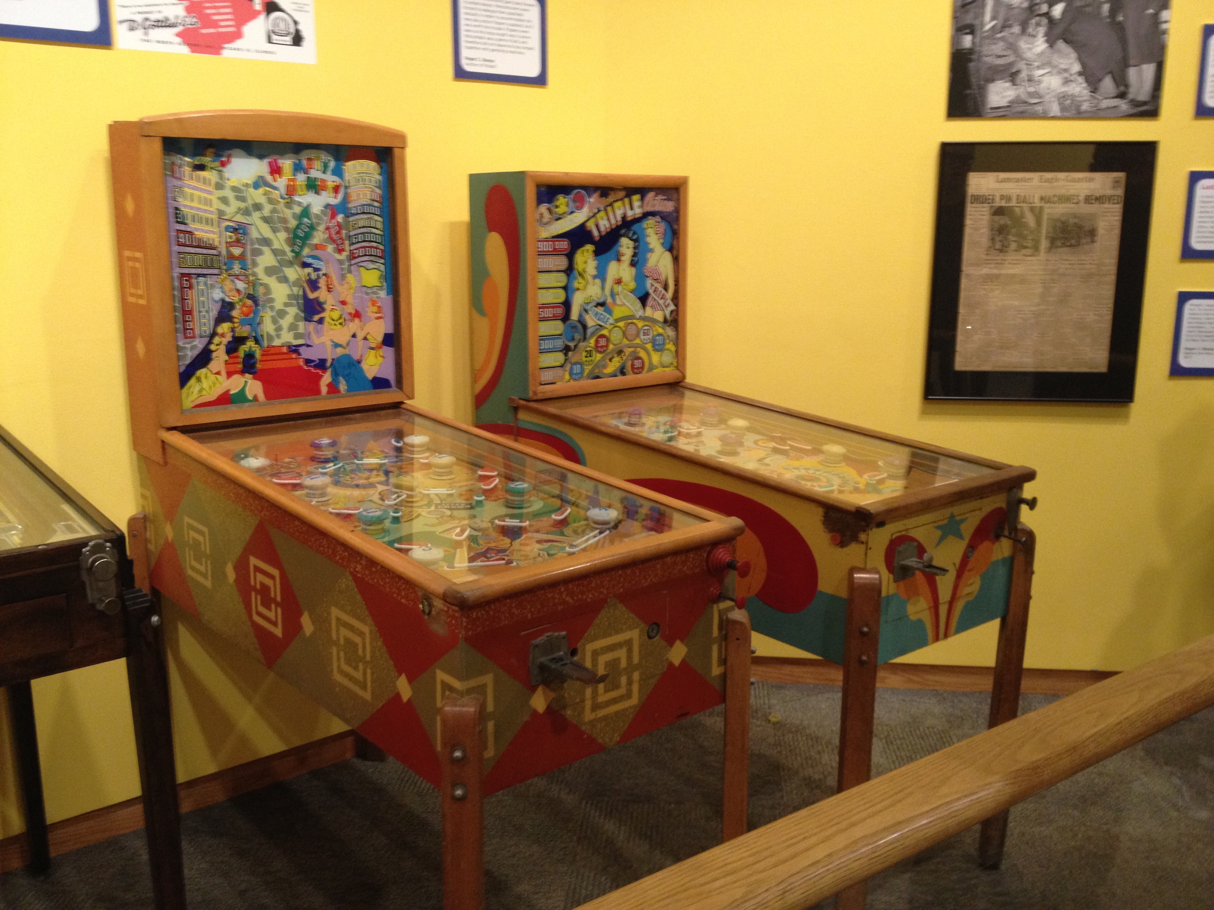  Preserved, original Humpty Dumpty pinball machine in the Boardwalk exhibit at the Strong National Museum of Play, Rochester, NY. 