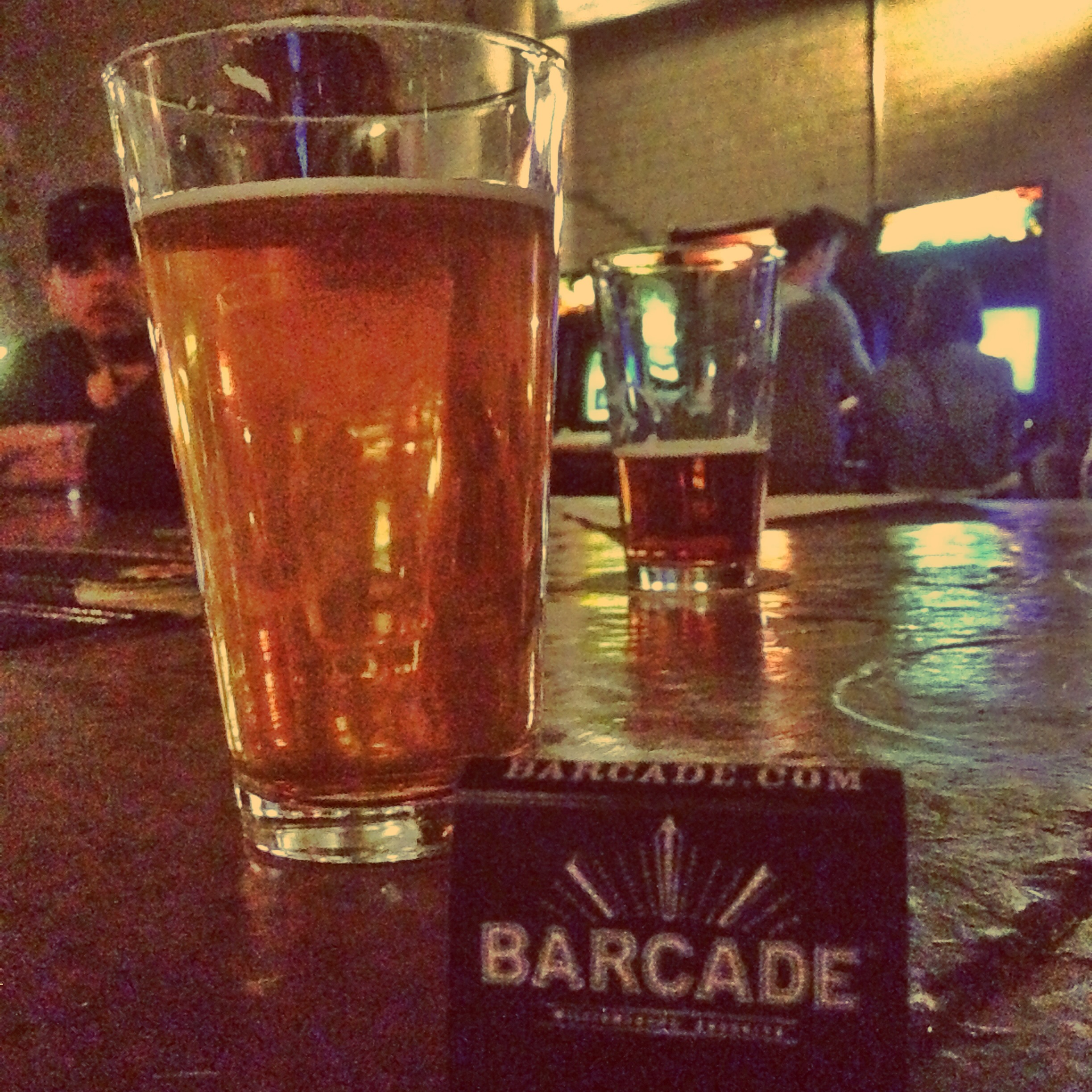  Barcade in New York City. "Barcade" has also become a term for establishments that feature alcohol and videogames as adult leisure spots. 
