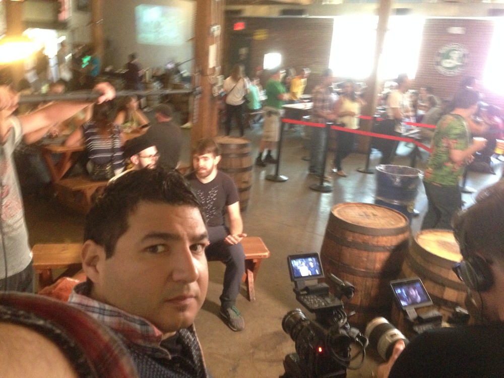  Interview Setup at Brooklyn Brewery. 