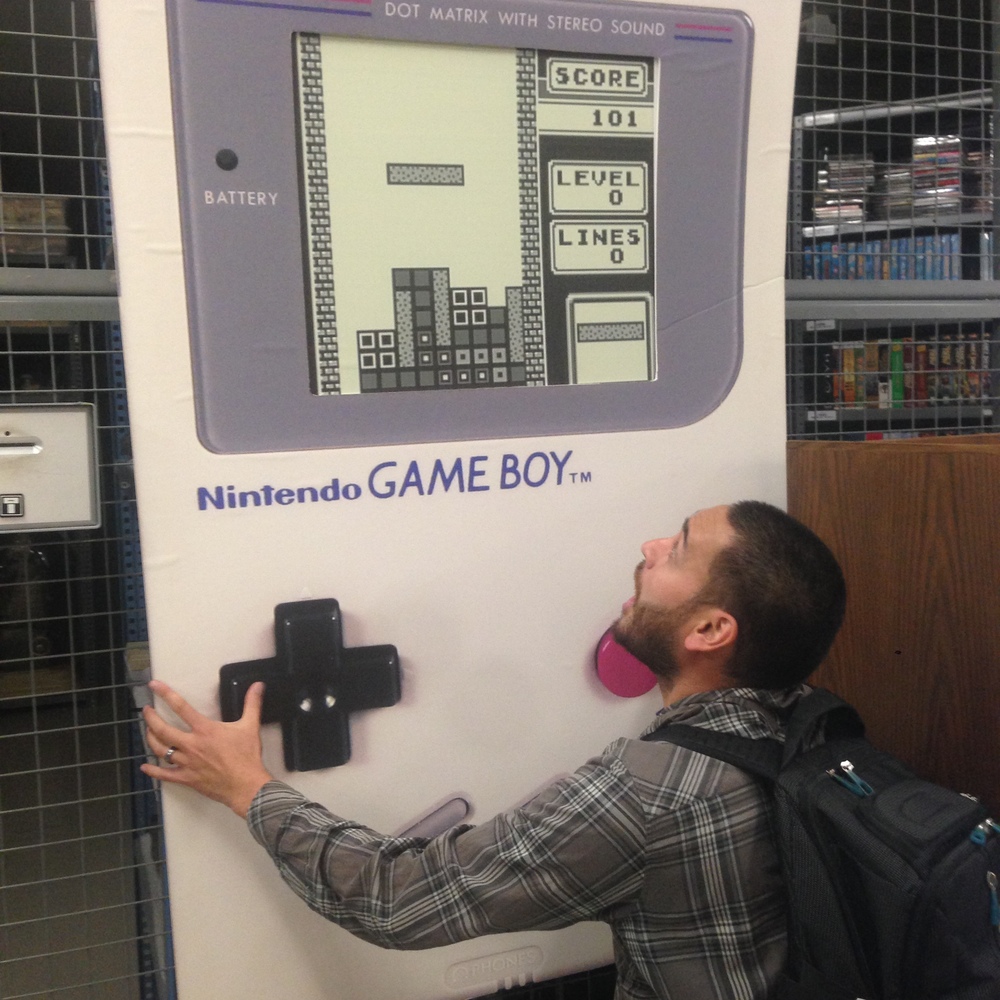  Jason finds a Game Boy. Strong Museum of Play, Rochester, NY. 