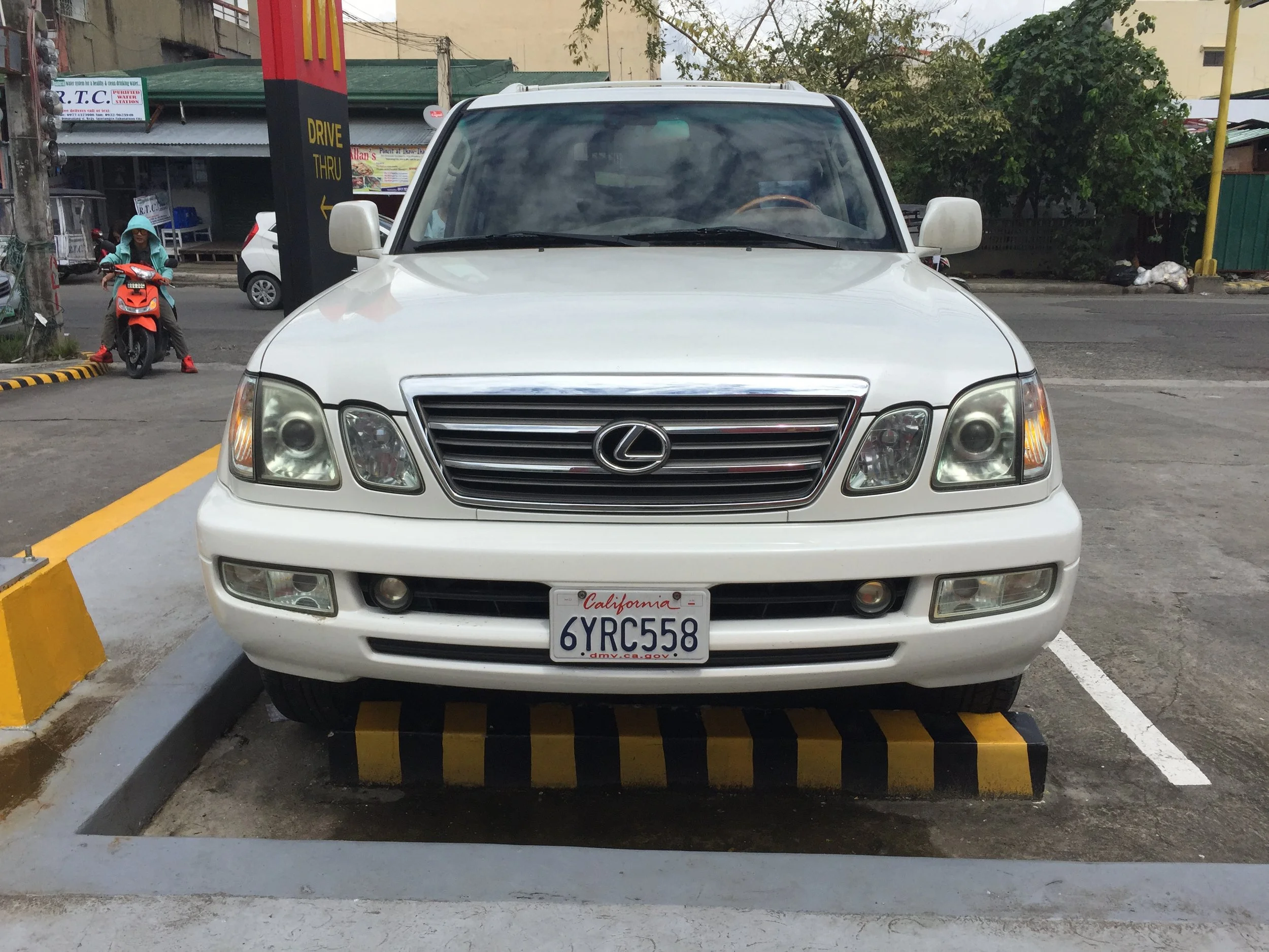 This Lexus had a long drive getting here.