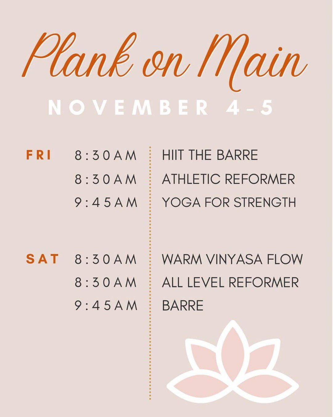 ✨ So many great ways to end your week! ✨

#plankon #hiitthebarre #yogaforstrength #vinyasaflow #reformerpilates