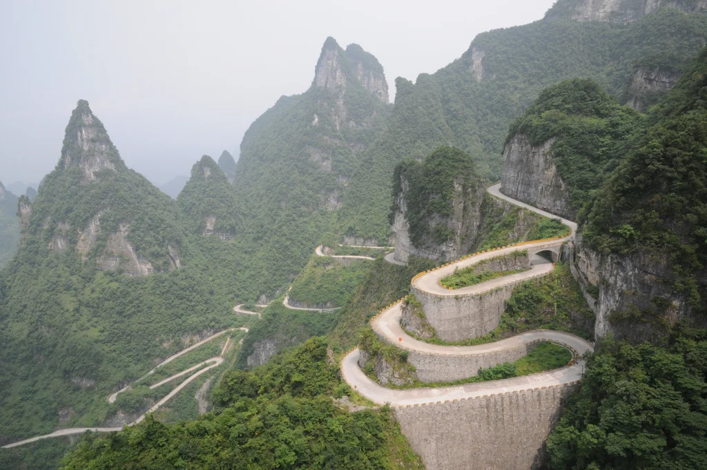 5. Tianmen Mountain Road, Hunan, China
