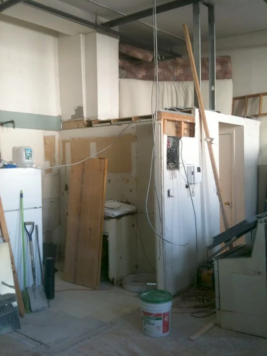 the remaining loft, before being closed up.
