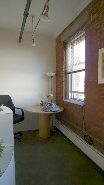 you can just see the round wall there on the left, for orientation. so, basically, this is shoved in a corner.