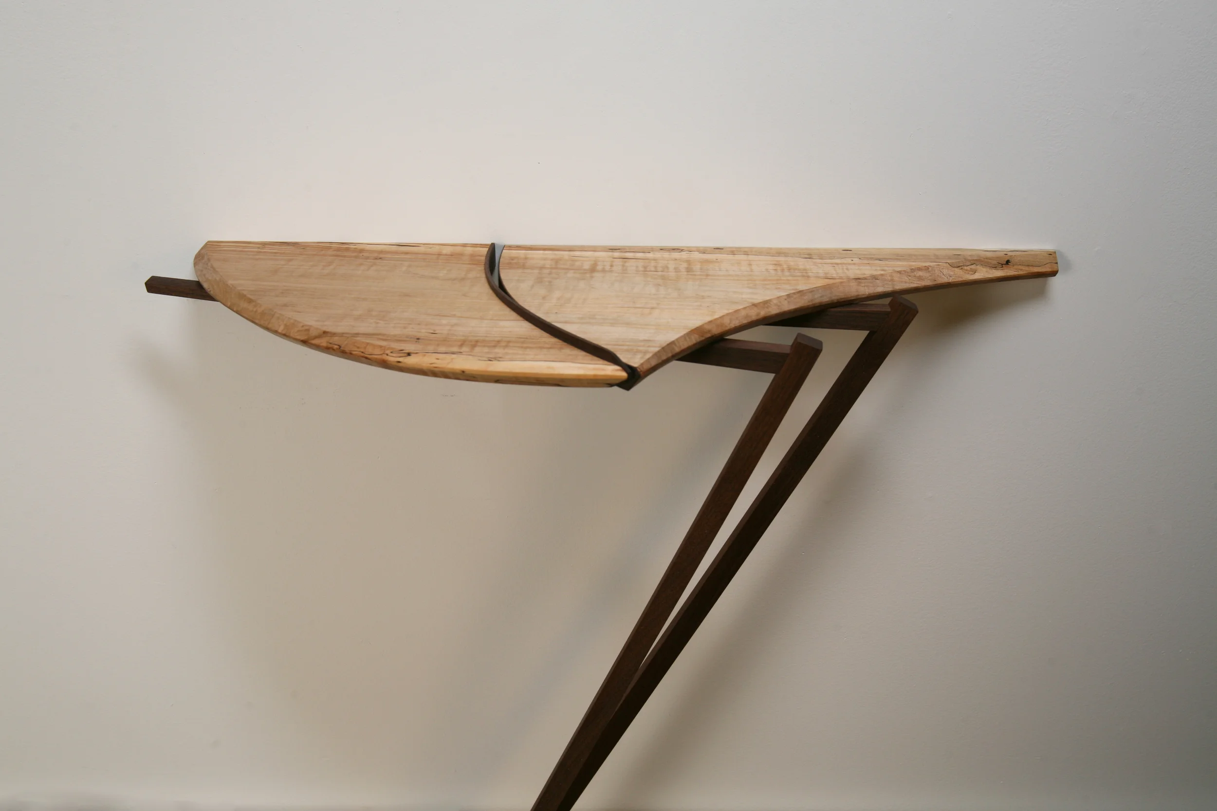 Console 2 , 2010 22’’ x 9’’ x 50’’ Maple, Walnut