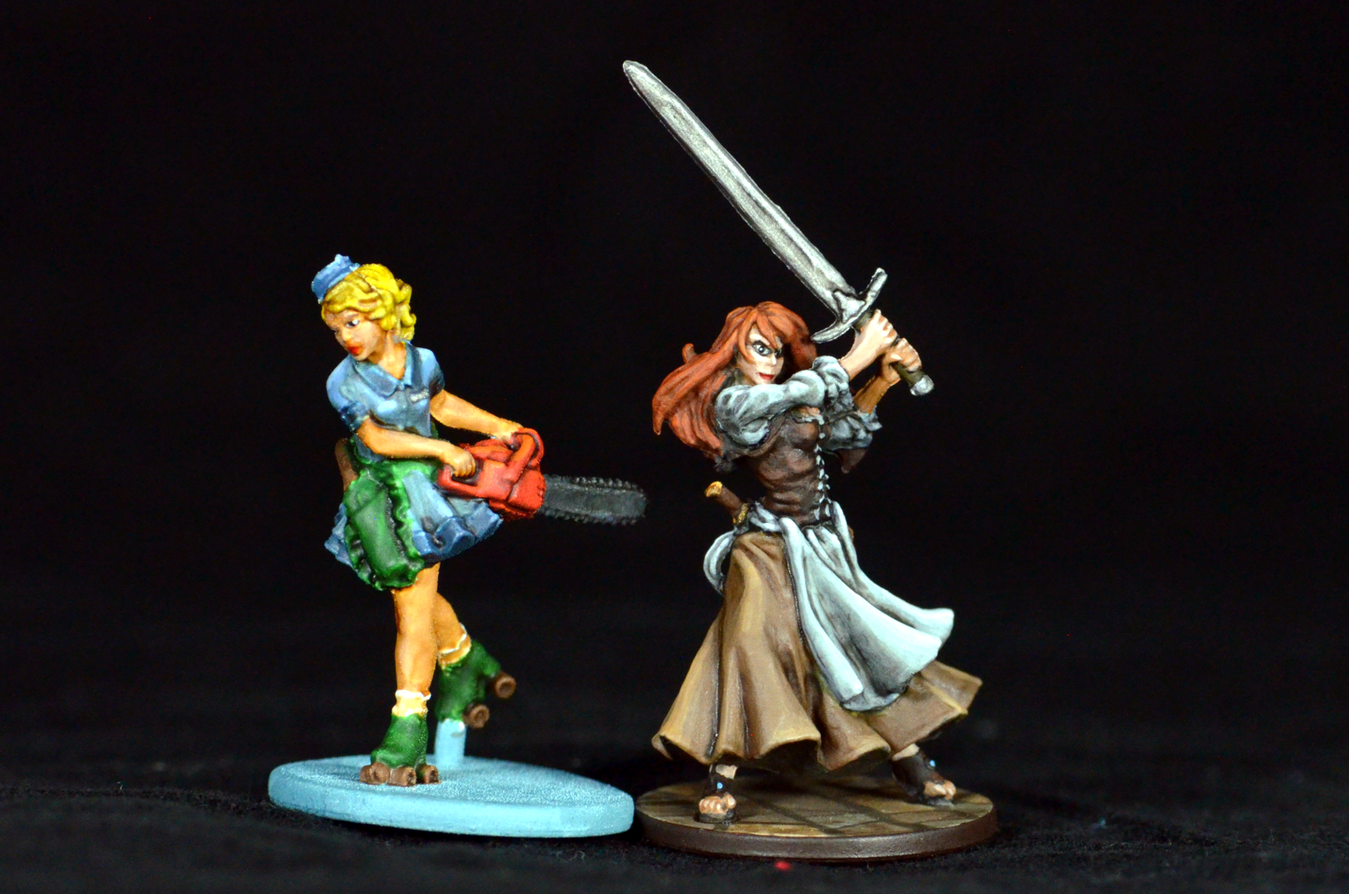Wanda from Zombicide and Nelly from Zombicide: Black Plague