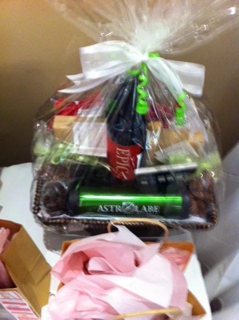 Gift basket we donated for the silent auction