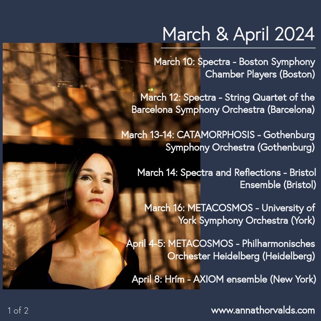 Here are the concerts that we know of for March and April!