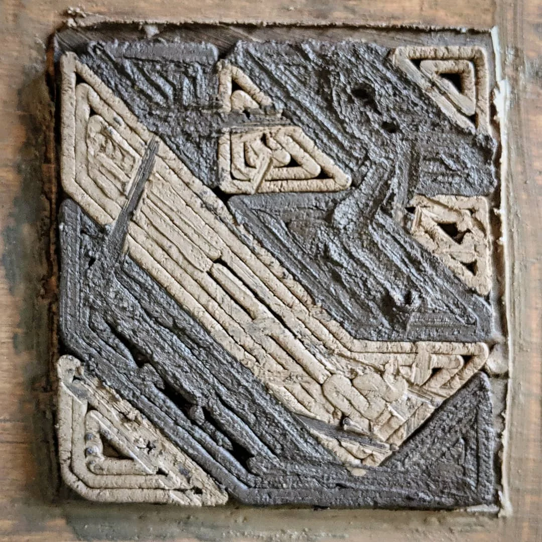 First experiments with dual color printing, Spring 2019