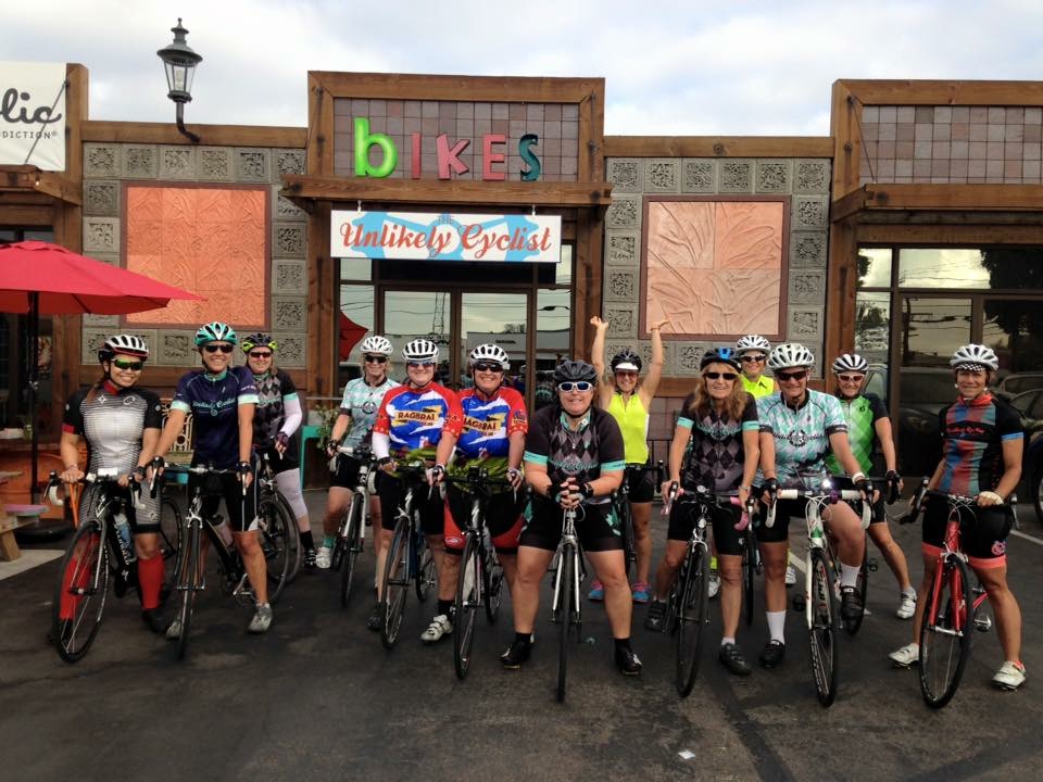 Some of the Saturday ride group