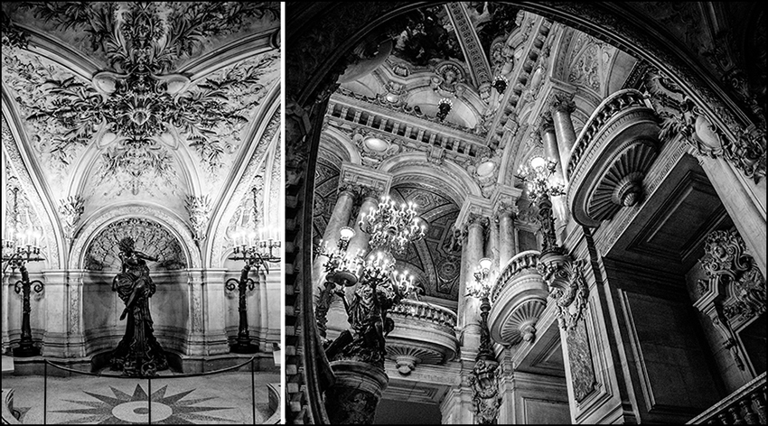 Palais Garnier...even though the legend of the Phantom of the Opera isn't real, it was on my mind the whole time we were wandering this beautiful building.