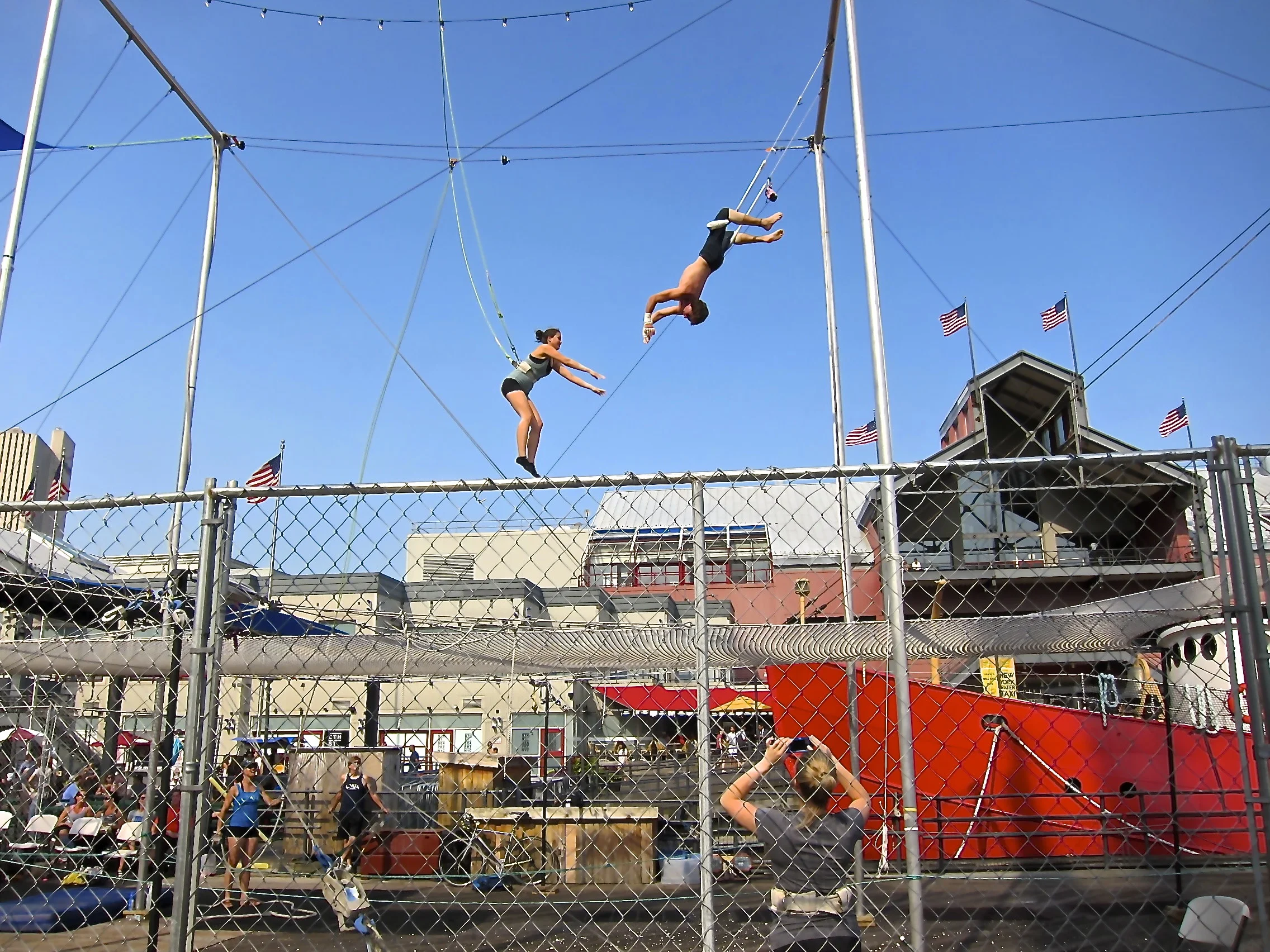 Acrobats at South Street Seaport