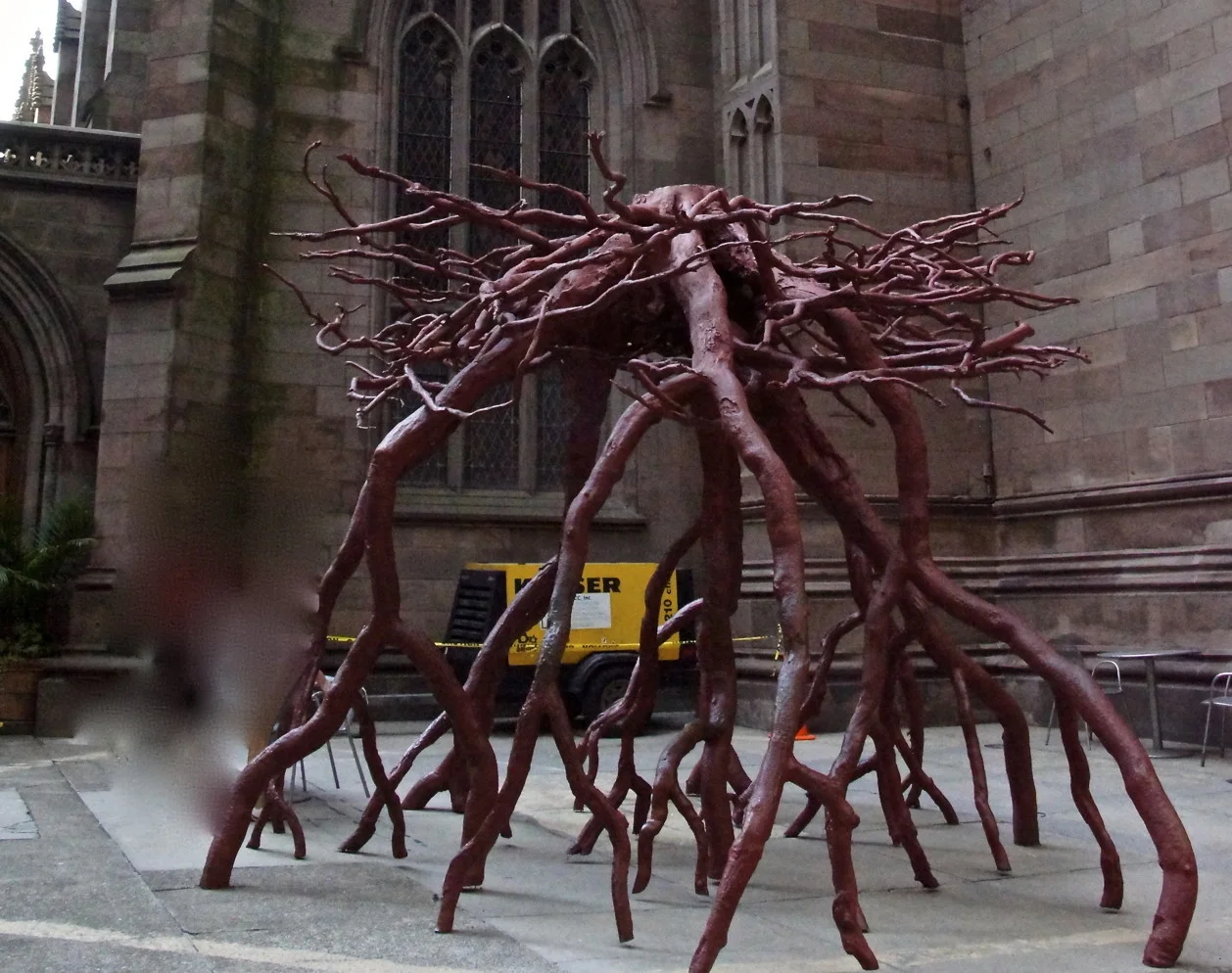 Trinity Episcopal Church with Sycamore Sculpture